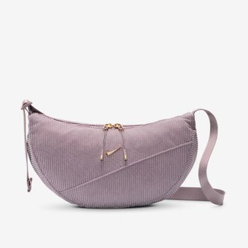 NIKE 側背包 斜背包 小包 運動小包 隨身小包 燈芯絨 NK AURA CRSCNT CRSSBY 2.0 粉紫 IH2122-226