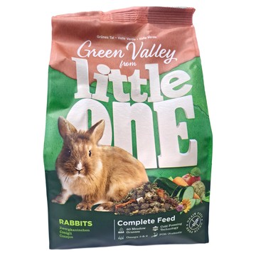 little onE 綠色山谷無穀兔子飼料 完整營養 含六十種牧場草與草藥  750g  1包