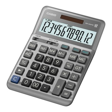 CASIO 雙電源稅率商用計算機/12位元/DM-1200FM