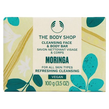 THE BODY SHOP 美體小舖 台灣公司貨 辣木籽更新臉部 身體潔膚皂  100g  1個