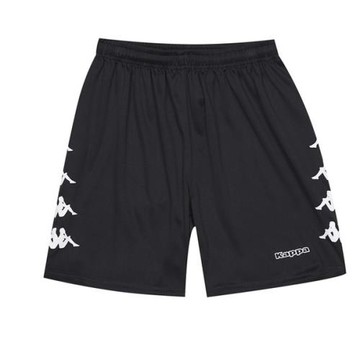 KAPPA義大利中性針織吸濕排汗半短褲 黑 31199SW005