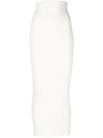 AERON - Zero knitted maxi skirt - women - Polyester/FSC Viscose - XXS - White