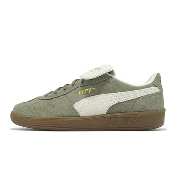 Puma 休閒鞋 Palermo Premium Suede 男鞋 女鞋 綠 米白 翻鞋舌 麂皮 德訓鞋 40235002