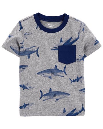 Toddler Shark Pocket Tee