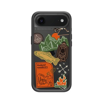 iPhone Air Mod NX -邊框背蓋組合 (相機按鈕) 黑 - Nature Explorers 自然探索指南 - 野放自我