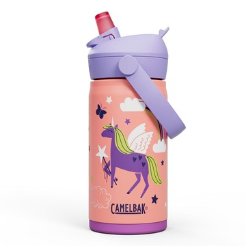 【墾趣】CAMELBAK 350ml Flip Straw兒童吸管不鏽鋼保溫瓶(保冰) 魔幻獨角獸