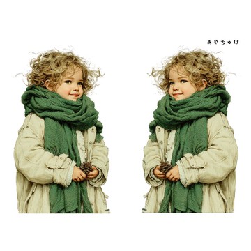 【11月新品2】08-108-0033 人物貼紙 聖誕復古風