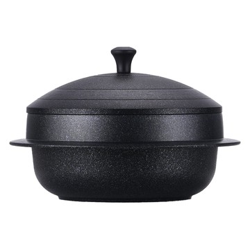 Lacena IH電磁爐適用釜鍋  1個  黑色  24cm