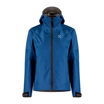 【義大利MONTURA】女 Morningstar GTX 防水透氣連帽外套-深藍