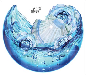 水彩貝殼 5款 (blackraccoon) 復古拼貼設計紙貼