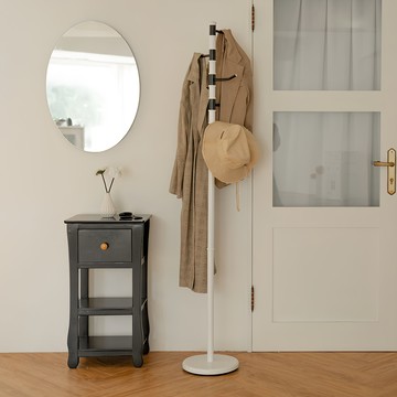 ikloo 宜酷屋 旋轉衣帽架  黑白色