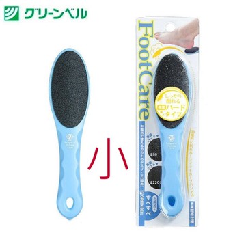 asdfkitty*日本 GREEN BELL 雙面磨砂腳皮銼板 足挫-磨腳皮.硬皮.去角質死皮-藍色(粗)-小-韓國製
