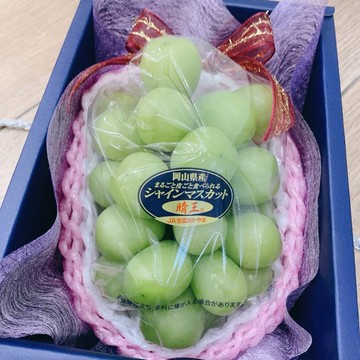 [秋果寄情]【帕查嬤嬤】🇯🇵日本 岡山 晴王 麝香葡萄 一房禮盒🍇｜日本麝香葡萄禮盒