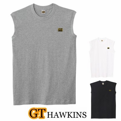 スリーブレス tシャツ メンズ グンゼ GTホーキンス 丸首 クルーネック Ｔシャツ HK2118A 単品 (04434)