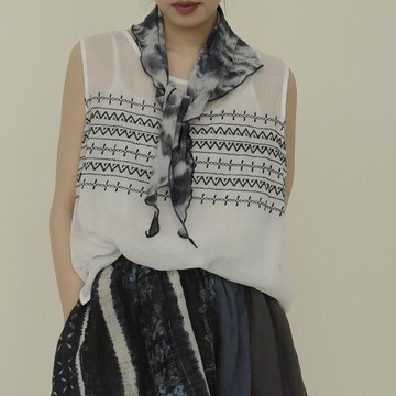 一言棉麻春夏季新品復古國風文藝重工刺繡苧麻清爽寬松背心馬甲