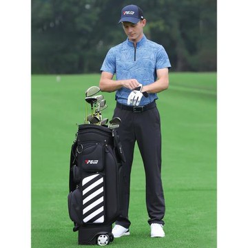 PGM高爾夫服裝男士短袖t恤夏季薄款半袖休閑運動polo衫透氣上衣服