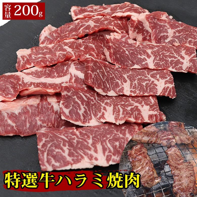 特選牛ハラミ焼肉 200g 炭火焼き ハラミ 焼肉 焼肉丼 お肉 肉  ステーキ 焼肉 BBQ バーベキュー ギフト