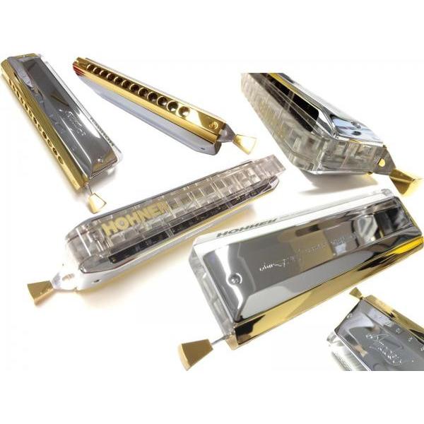 HOHNER クロマチックハーモニカ アマデウス 7544 48 12穴 3オクターブ クリスタル 樹脂ボディ 金メッキ マウスピース ハーモニカ　北海道 沖縄 離島不可