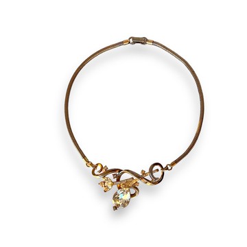 稀有 Crown Trifari 古董項鍊，A.Philippe 簽名，美國專利，1950 年代