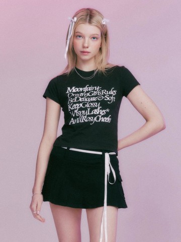 MF Serif Lettering T-shirt_Black