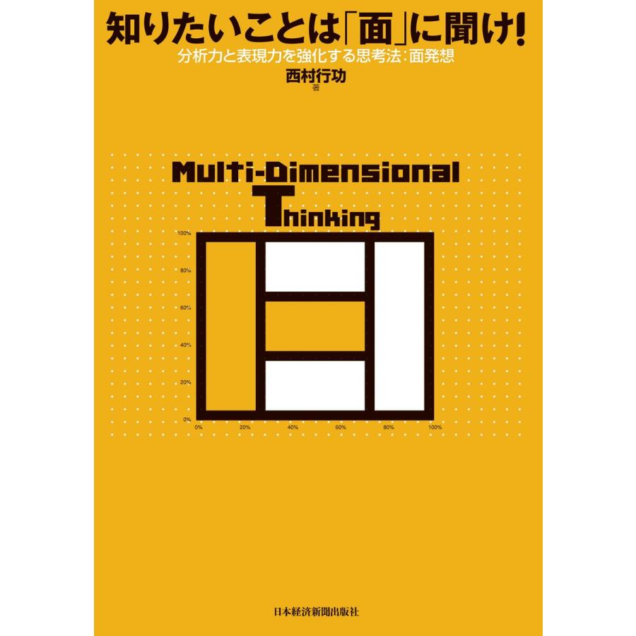 知りたいことは 面 に聞け 分析力と表現力を強化する思考法 面発想