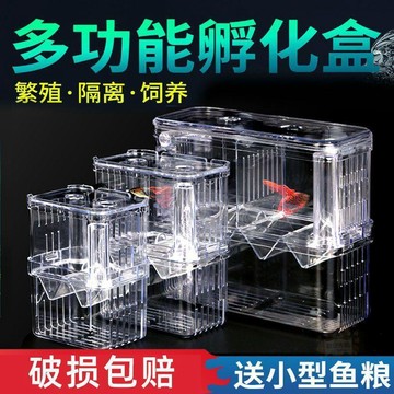 ✅嚴選好物✅魚缸專用隔離孵化器孔雀魚繁殖盒家用小魚苗亞克力懸浮式下崽母魚