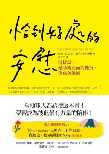 恰到好處的安慰：這樣說，幫助親友面對挫折、傷痛與低潮[二手書_全新]