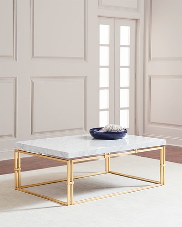 Calabria Marble-Top Coffee Table