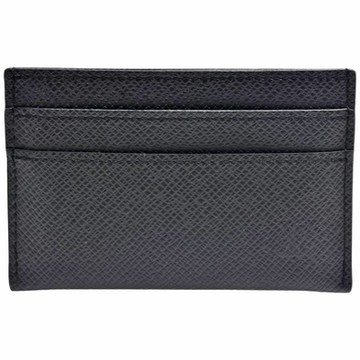 LV Louis Vuitton路易威登 M32730經典DOUBLE系列Taïga皮革萬用卡片夾(黑色)