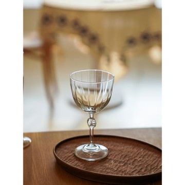 肆月 ins風香檳杯復古玻璃高腳杯紅酒杯家用白葡萄酒果酒杯子創意