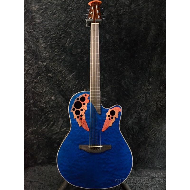 Ovation Celebrity Elite Plus CE44P-8TQ -Transparent Blue Quilt