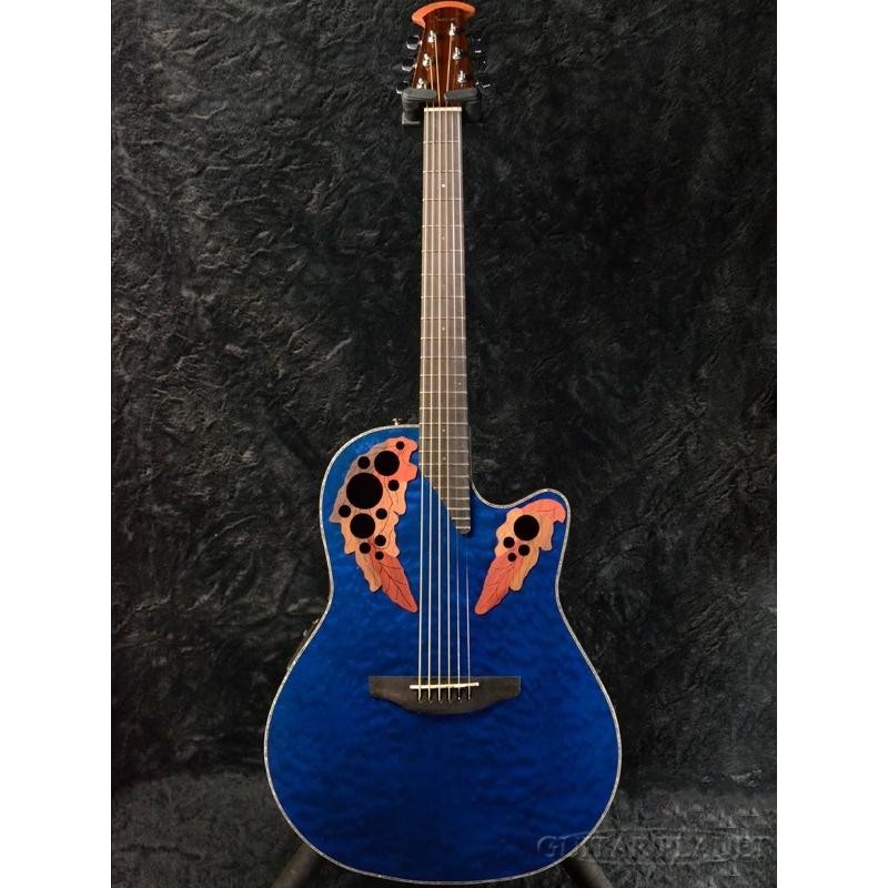 Ovation Celebrity Elite Plus CE44P-8TQ -Transparent Blue Quilt Maple-《アコギ》  | LINEブランドカタログ