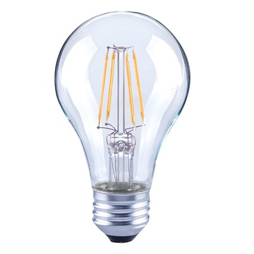 Luxtek 樂施達客 LED燈泡 A19清光 6W E27螺口  黃光  1個