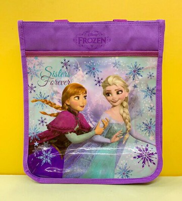 【震撼精品百貨】冰雪奇緣 Frozen 迪士尼公主系列迪士尼公主系列手提包/收納袋-紫#05053 震撼日式精品百貨