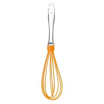 EXCELSA 矽膠打蛋器 耐熱240度C 總長30cm 可吊掛收納  橘色  1個