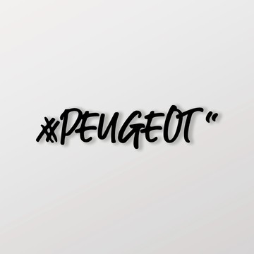 #PEUGEOT/車貼 SunBrother孫氏兄弟 3M 反光貼紙 防水貼紙 車貼貼紙
