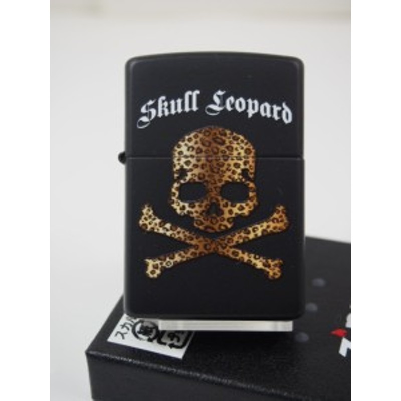 ジッポーZippo SKULL Leopard スカルレパード 豹 黒BK新品USA 通販