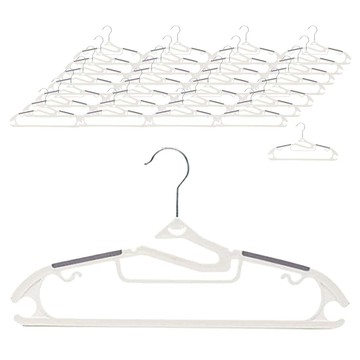 Yemil 防滑旋轉衣架  50個  白色