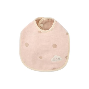 日本五層紗 新生兒寶寶口水圍兜 嬰兒粉