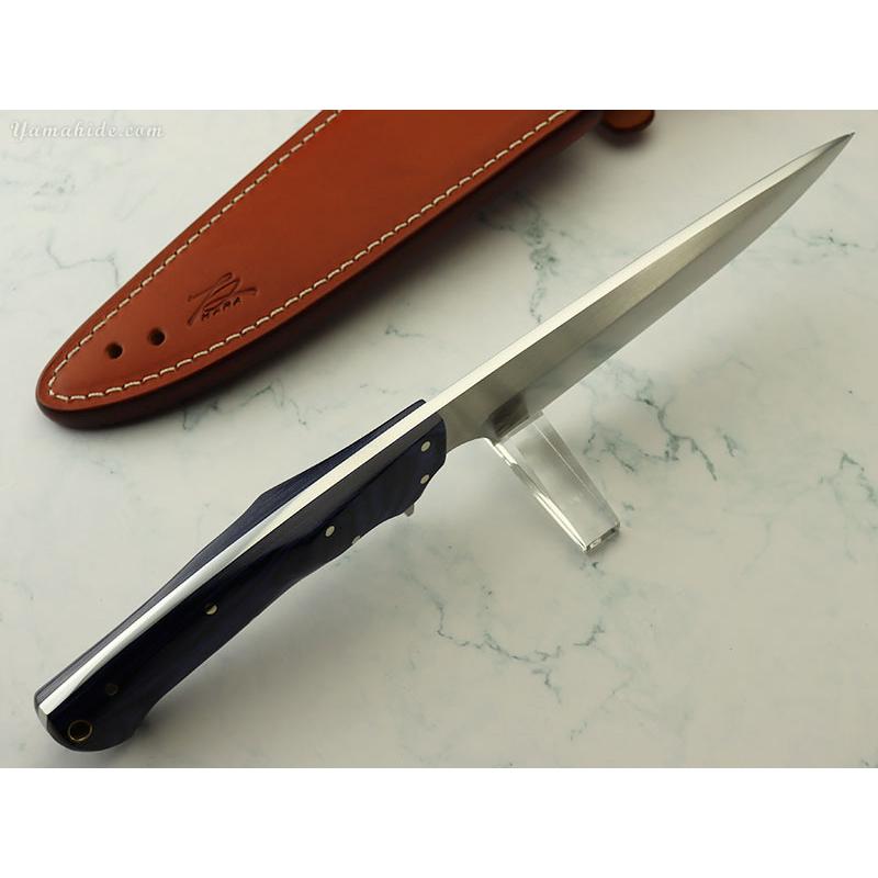 原 幸治 作 インプレス パッカーウッド パープル ブッシュクラフトナイフ Koji Hara  custom knife