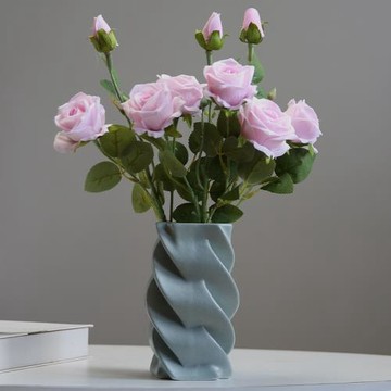 創意仿真玫瑰花客廳假花插花干花花束餐桌現代輕奢風家居裝飾擺件