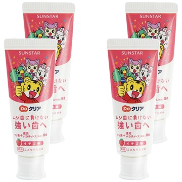SUNSTAR 三詩達 Do 巧虎兒童牙膏 草莓口味  70g  4條