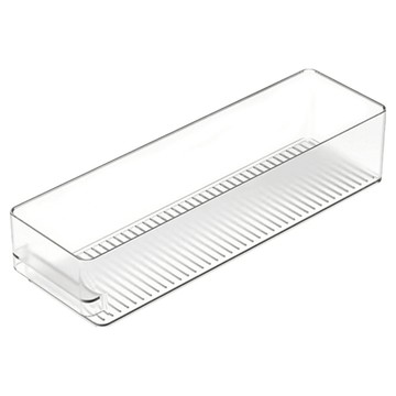 SHIMOYAMA 可層疊冰箱食材收納盒 2.4L  透明色  1個  380 x 110 x 82mm