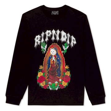 RIPNDIP MOTHER NERM L/S TEE 黑色 長袖T恤 中指貓 台灣總代理-ALL