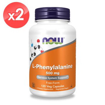 【NOW】左旋苯丙胺酸膠囊2瓶組(120顆/瓶)