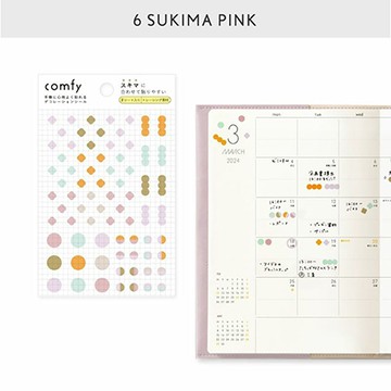 IROHA Comfy裝飾貼紙/GCF-06/Sukima pink