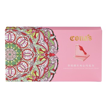 [家速配]Cona's草莓薄片夾心巧克力