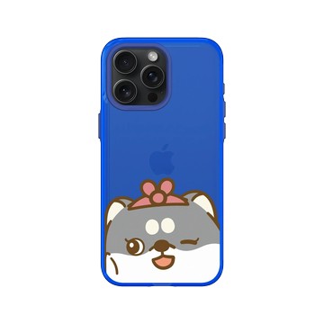 iPhone 15 Pro Max Clear 激光藍 - 嗨小強 Hi John - Wink Me