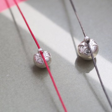 2件套）番茄串一對項鍊銀925