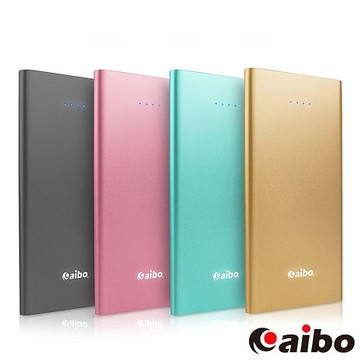 aibo 8400mAh 大容量 超薄隨身行動電源(25光棍)鐵灰
